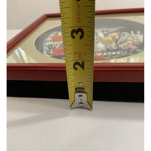 Framed 3D Art Chinese Historical Culture Shadowbox Zhou Yu Music Battle Chibi - Picture 8 of 12